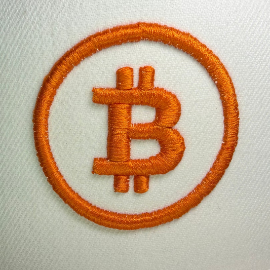 $Bitcoin snapback - White includes 3 free stickers!!!